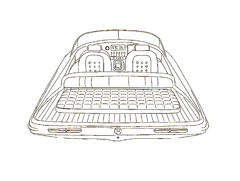 Croquis du Lessinger Foil 30 — vue arrière
